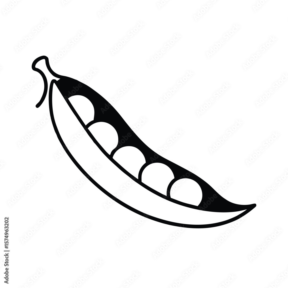 vector illustration of peas vector illustration of peas