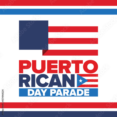 Puerto Rican Day. National happy holiday. Festival and parade in honor of independence and freedom. Puerto Rico flag. Latin american country. Patriotic elements. Vector poster illustration Free Download Puerto Rican Day. National happy holiday. Festival and parade in honor of independence and freedom. Puerto Rico flag. Latin american country. Patriotic elements. Vector poster illustration - GFXLoad