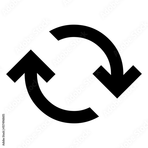 Refresh or Reload Circular Arrows Icon