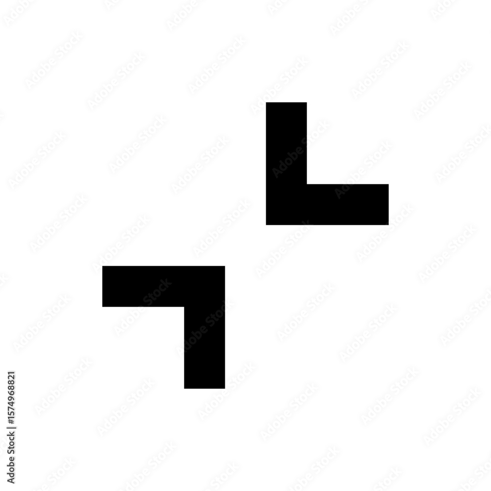 Obraz premium Simple Interface Focus and Collapse Icon