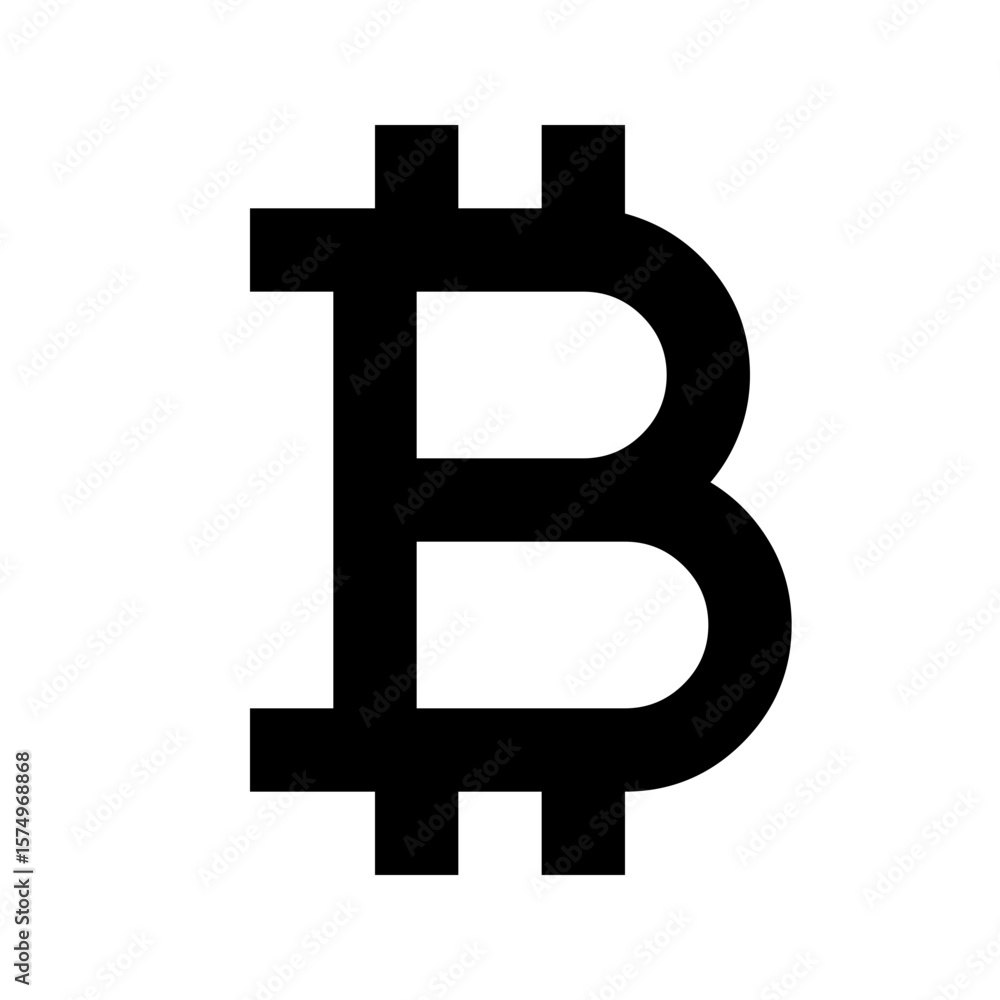 Obraz premium Bitcoin Cryptocurrency Digital Money Symbol
