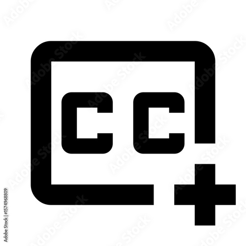 Add Closed Captions Icon