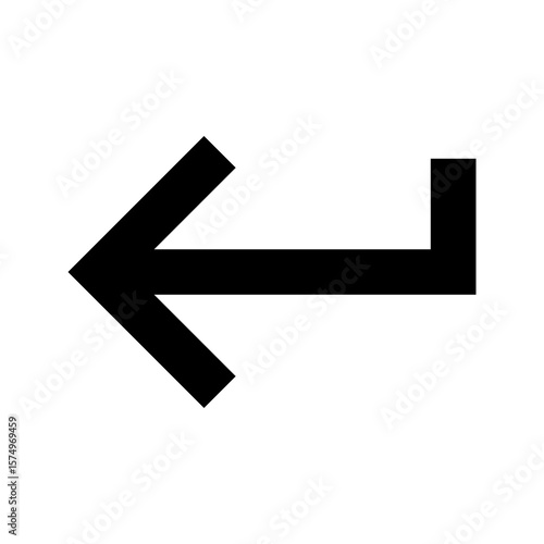 Black Return Enter Key Computer Symbol