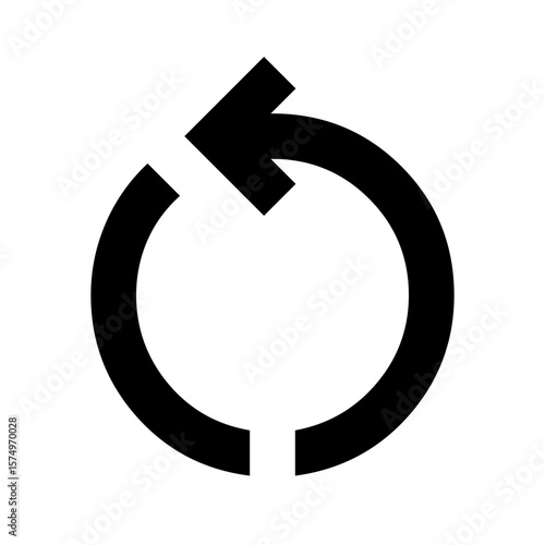 Restart or refresh circular arrow icon