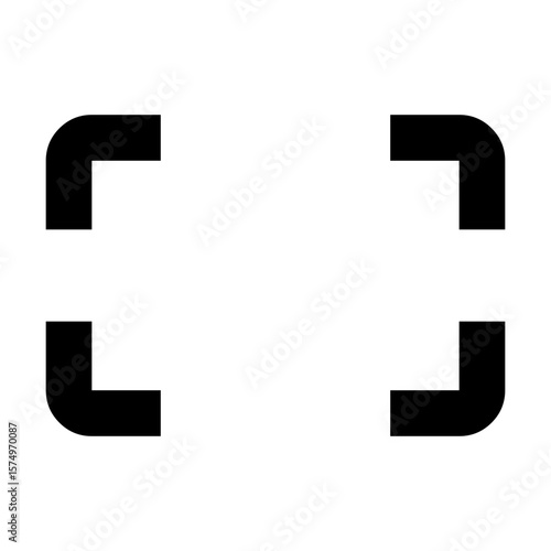 Simple corner frame markers for selection or screenshot area