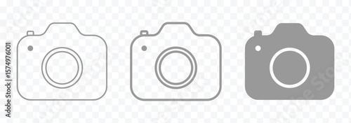 Camera icon set. photo camera in flat style symbol. photography camera line art signs, camera icon set. camera photo icon symbol, snapshot sign . line outline icons, flat style eps 10