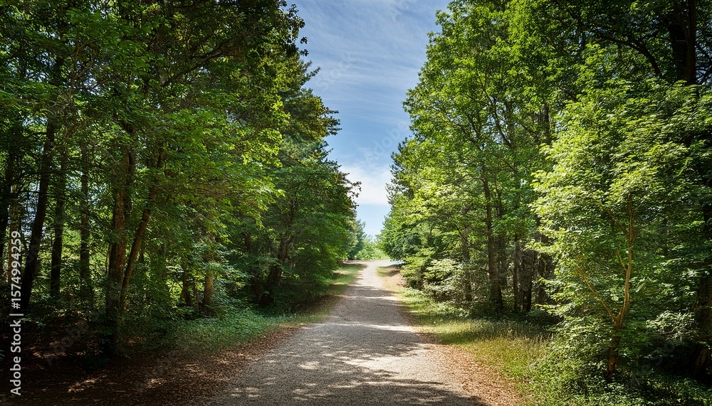 Fototapeta premium pathway through the trees on transparent background
