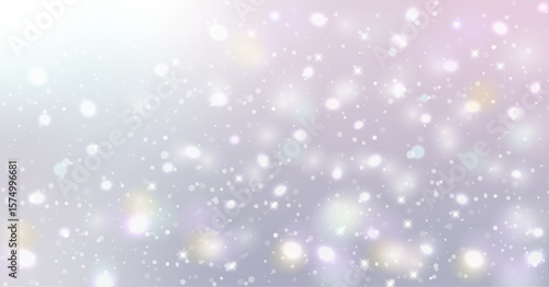 幻想的なキラキラ背景素材 ( フレーム　見出し　タイトル　きらきら　カード　セール　チラシ　雪　クリスマス )