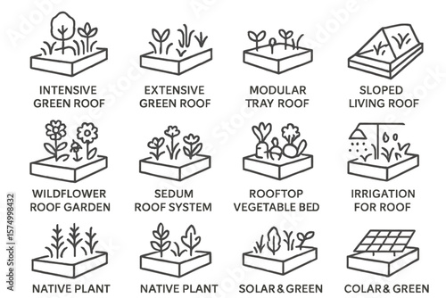 Innovative urban green roof and garden designs for sustainable living spaces