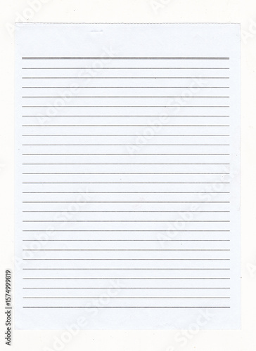 Blank Lined Notebook Paper Background