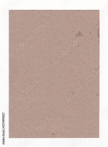 Plain Brown Cardboard Texture Background