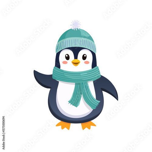 Cute Cartoon Dancing Pengui...