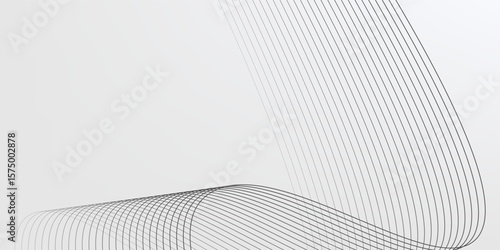 Abstract vector background with black wavy lines. EPS10