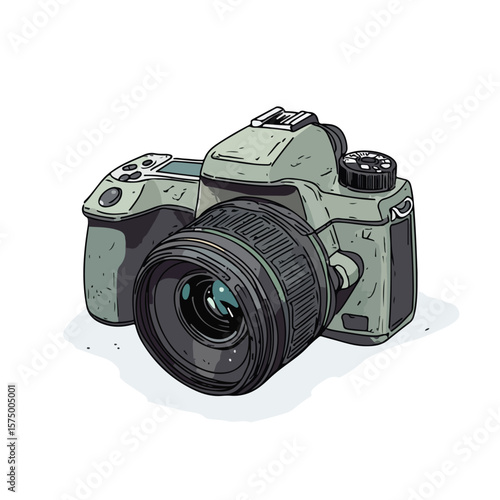 Fun and Whimsical Cartoon Camera Vector Illustration