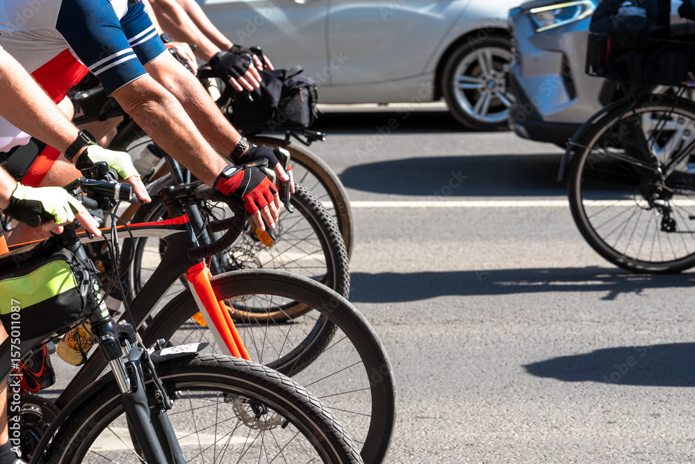 Obraz premium Bike ride on the road