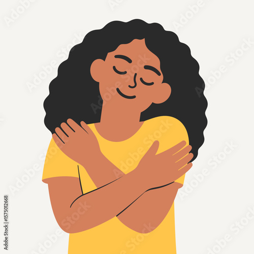 Embracing Self-Love and Positivity Illustration