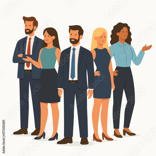 Diverse Business Team in Professional Attire