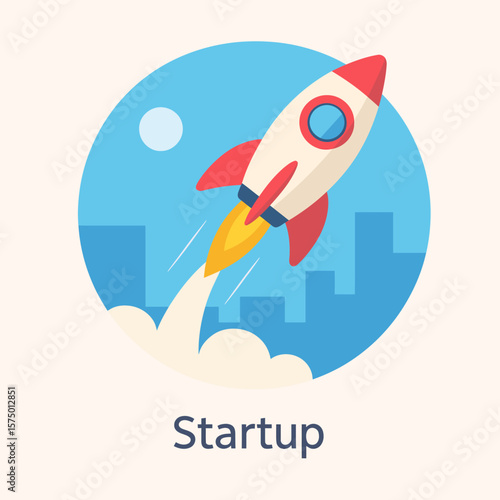 Rocket Launching for Startup Concept