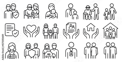 Series of images of people holding hands and one of them has a sign that says "home"