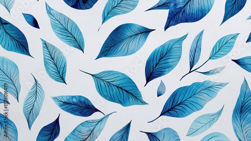 Soft Botanical Texture in Pastel Tones for Elegant Natural Backgrounds and Modern Design Aesthetics – Subtle Low Contrast Watercolor Leaf Pattern  