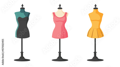 Modern Boutique Mannequin Icon Vector Illustration