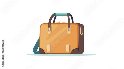 Professional Briefcase Cleaning with Vacuum Character Vector Image
