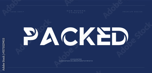 Packed Elegant luxury decorative display font vector
