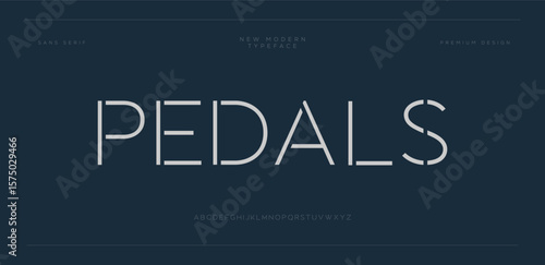 Pedals Elegant luxury organic display font vector Elegant luxury organic display font vector