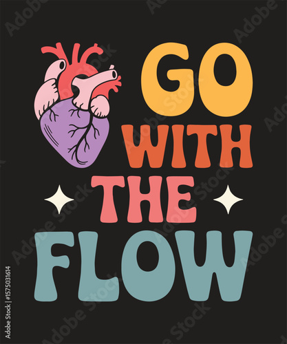 Go with the Flow  ICU Nurse Design with Heart and Flowing Medical Visuals