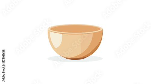 Cereal Bowl Icon on White Background Vector Illustration
