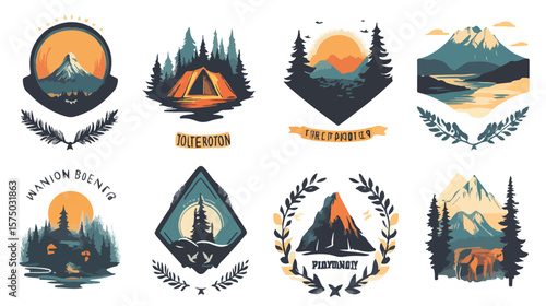 Exciting Outdoor Adventure Letterings Bundle Concept