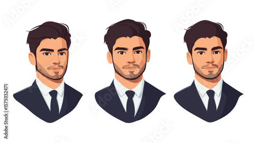 Professional Businessman Avatar Character Icon Vector Illustration