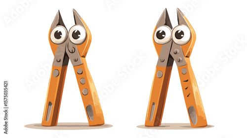 Funny Cartoon Nippers DIY Building Tool Character