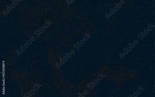 Abstract topographic contour lines seamless pattern