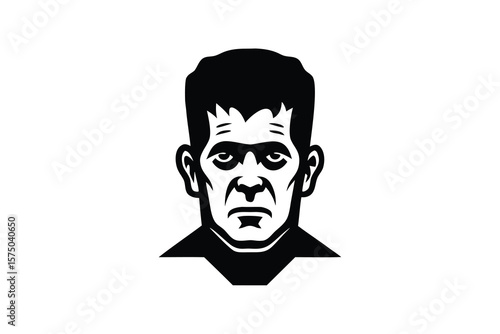 frankenstein head vector icon