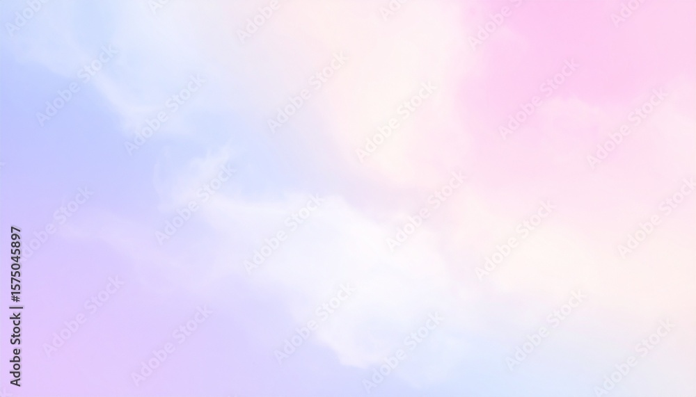 Soft pastel sky shows a gentle gradient of pink, white, blue, and lavender colors creating a calm, dreamy atmosphere. Soft pastel sky shows a gentle gradient of pink, white, blue, and lavender colors creating a calm, dreamy atmosphere.