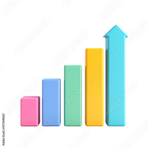 Upward trending bar graph displaying growth and progress with a positive outlook. Free Download Upward trending bar graph displaying growth and progress with a positive outlook. - GFXLoad