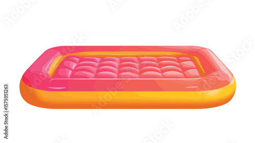 Vibrant Inflatable Water Mattress for Pool - Bright Color