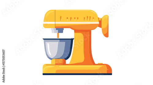 Juicer Squeezer Flat Vector Icon on White Background