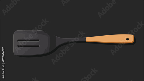 Modern Flat Kitchen Spatula Vector Design Isolated on White Background