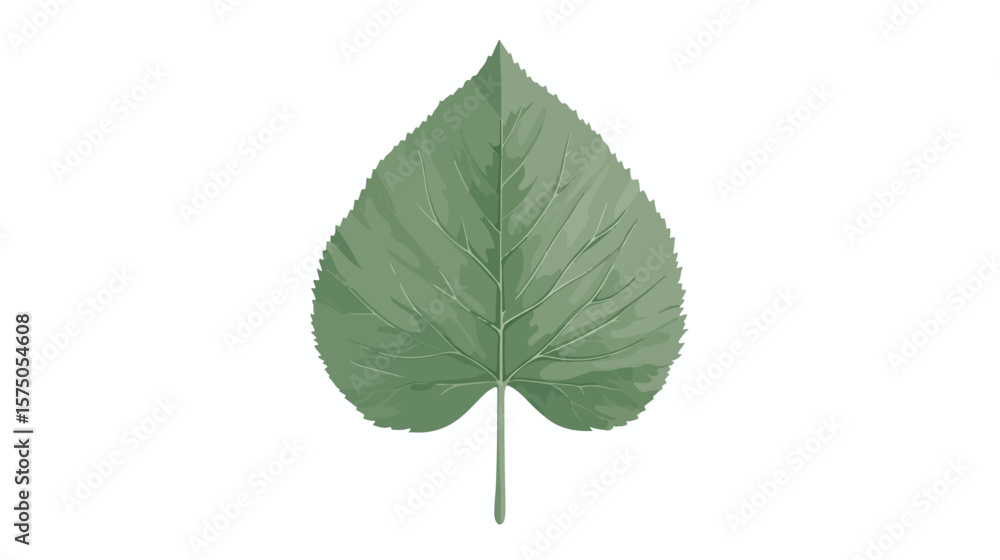 Green Leaf Icon Isolated on White Background for Nature Designs Green Leaf Icon Isolated on White Background for Nature Designs