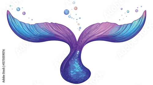 Vibrant Purple Mermaid Tail for Costume or Cosplay