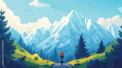 Thrilling Mountain Biking Adventure in Scenic Environment