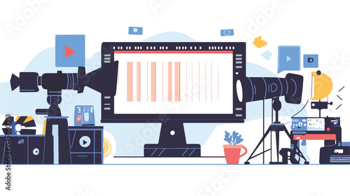Cinematic Film Strip Vector Illustration for Graphic Designers