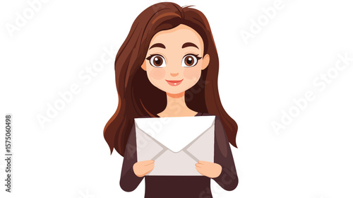 Corporate Communication Concept: New Message Inbox Letter