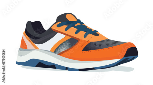 Professional Sport Shoe Vector on White Background