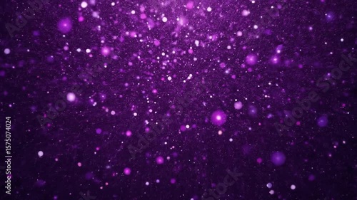 Purple Glitter Background With Sparkling Particles