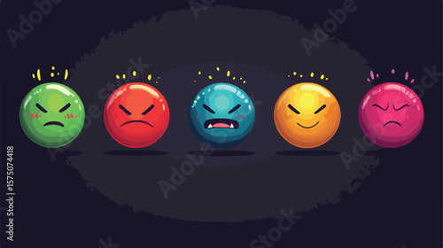 Cartoon Vector Illustration of Rank Levels, Business Success Achievement Concept