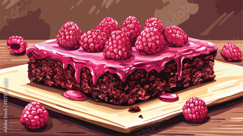 Decadent Raspberry Chocolate Brownie Delight