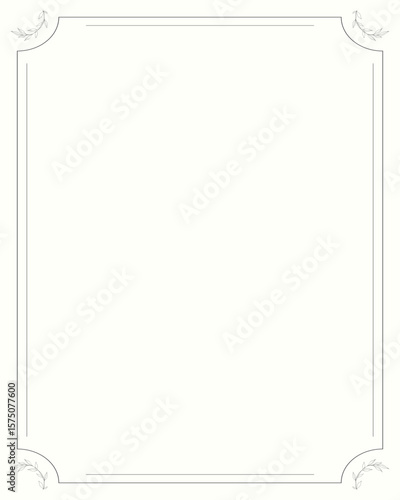 Funeral card. Grey floral wreath on white background with blank center.